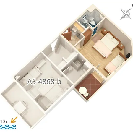 By The Sea Balica Rat, Omis - 4868 Apartament